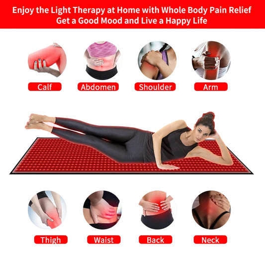 Red Light Mat Full Body 63" x 23.6"