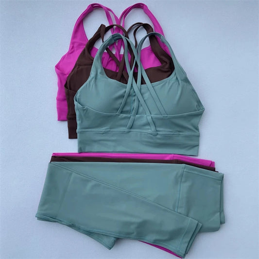 High Waist Yoga Legging set-2 pc