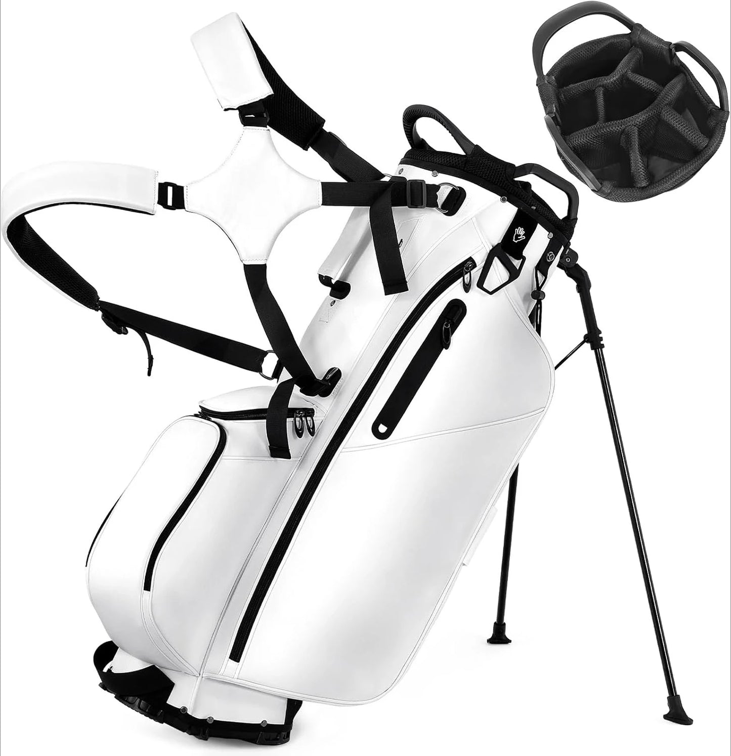 Golf Stand Bag, Lightweight with 7 Way Full-Length Dividers