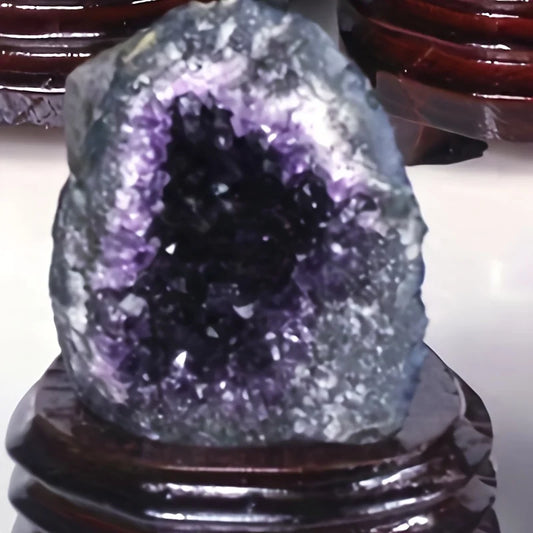 Natural Purple Amethyst Cluster Gemstone