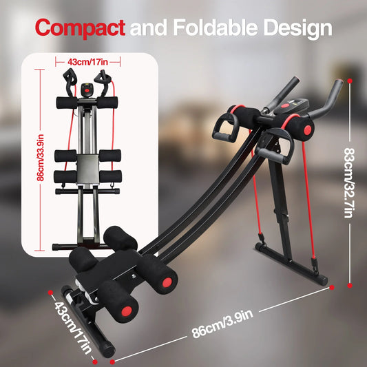 Foldable Ab Machine Workout Equipment for Home Gym