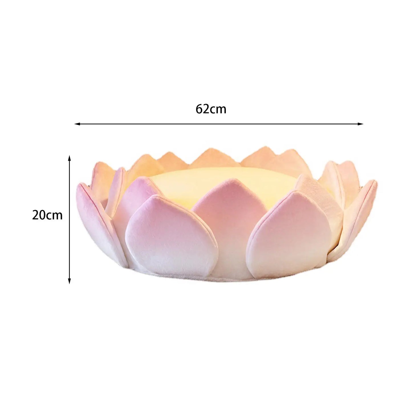 Lotus Flower Shaped Cushion Detachable
