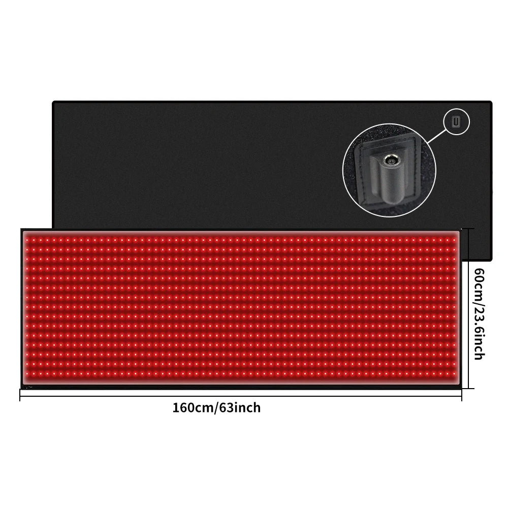Red Light Mat Full Body 63" x 23.6"