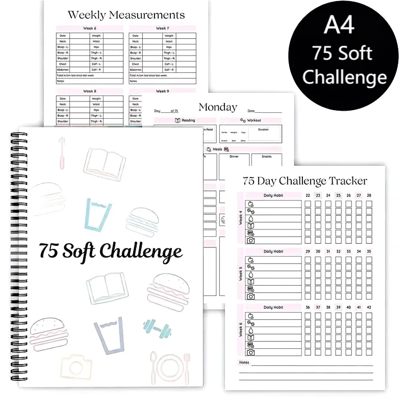Habit Log Notebook for Daily Progress Tracking