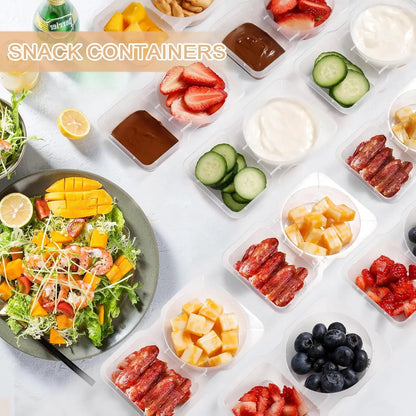 20Pcs Reusable Snack Containers with Lids