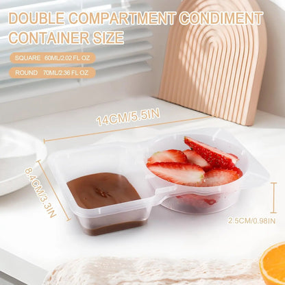 20Pcs Reusable Snack Containers with Lids