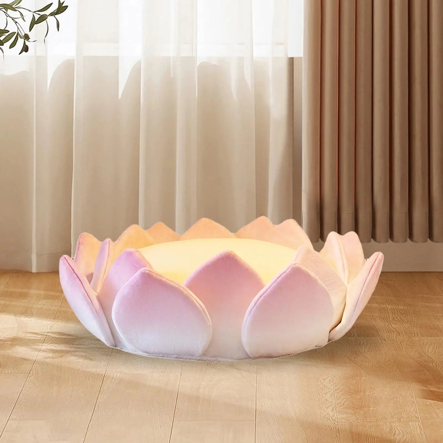 Lotus Flower Shaped Cushion Detachable