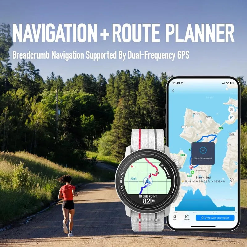 Sport Watch GPS, Lightweight, Heart Rate, Navigation