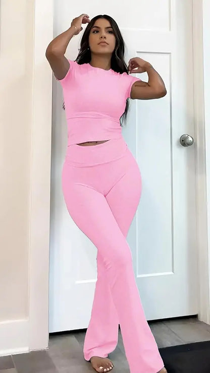 Women's two-piece sports leisure yoga set