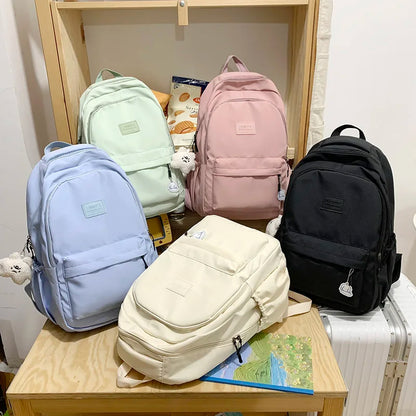Large Capacity Solid Color Backpack