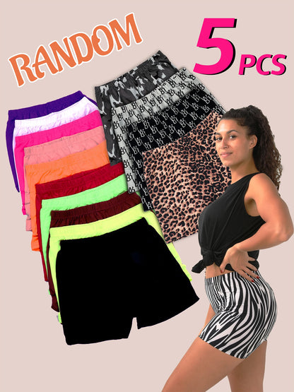 Women Biker Shorts, Mix Colors