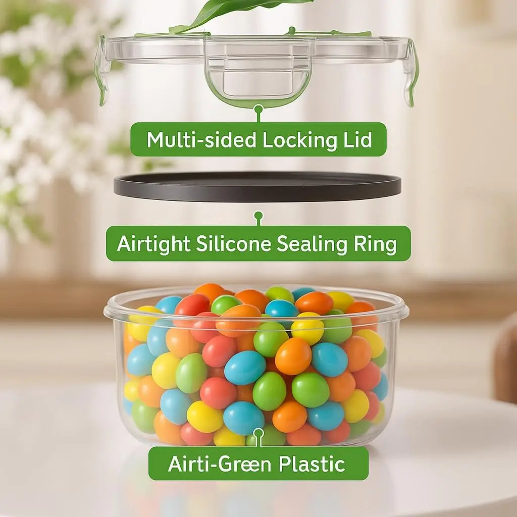 50 Pcs Large Food Storage Containers with Lids Microwave Safe