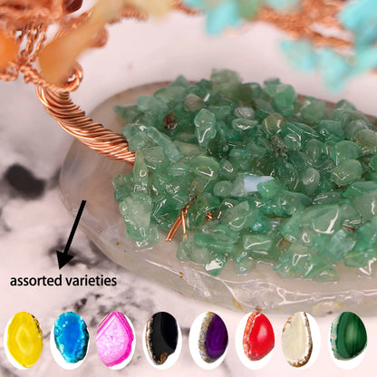 crystal crushed stone Fengtail tree agate tree ornament