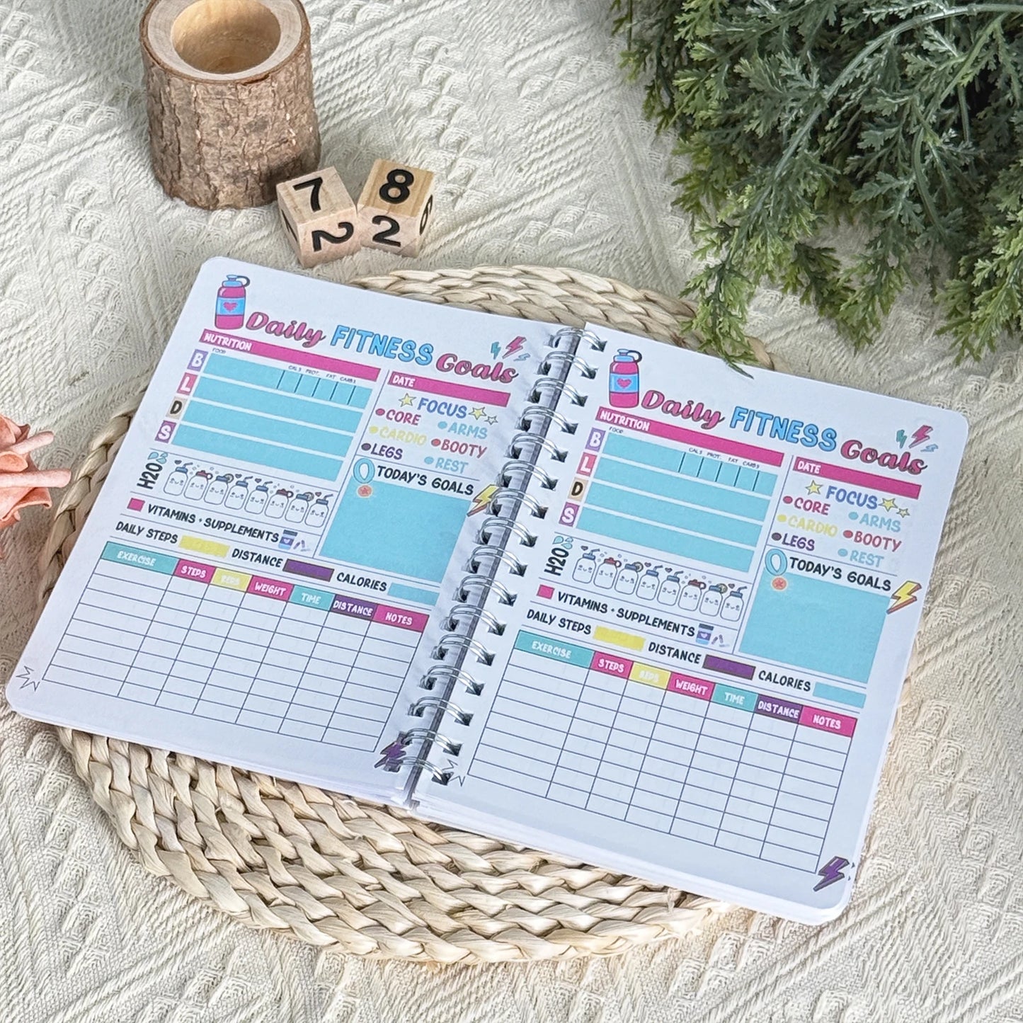 Women’s Fitness Planner & Workout Journal
