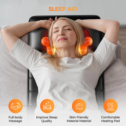 Full Body Massage Mat with Heat, Detachable Massager Pad