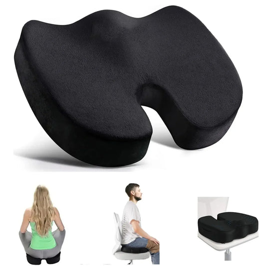 Ergonomic Travel Seat Pillow – U-Shape Memory Foam Cushion