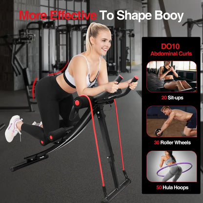 Foldable Ab Machine Workout Equipment for Home Gym