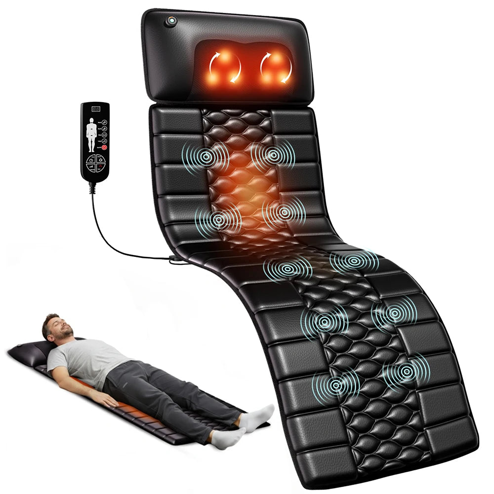 Full Body Massage Mat with Heat, Detachable Massager Pad