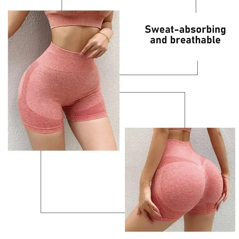 Women Yoga Shorts High Waist Workout Shorts
