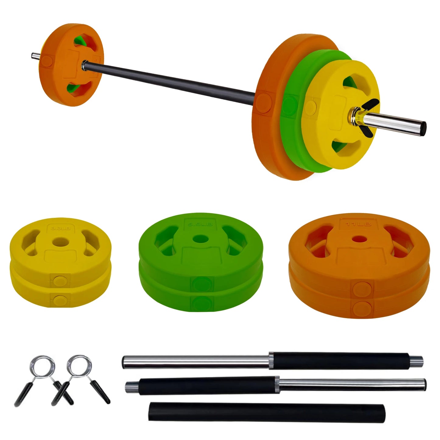 Adjustable Barbell Disk Free Weights Strength Training