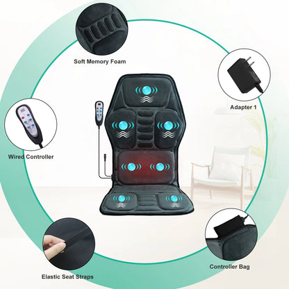 Massage Seat Cushion With Heating, Full Body massage