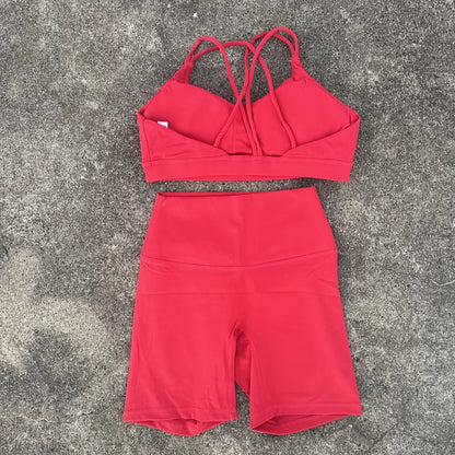 Women Gym Yoga Short and sports bra
