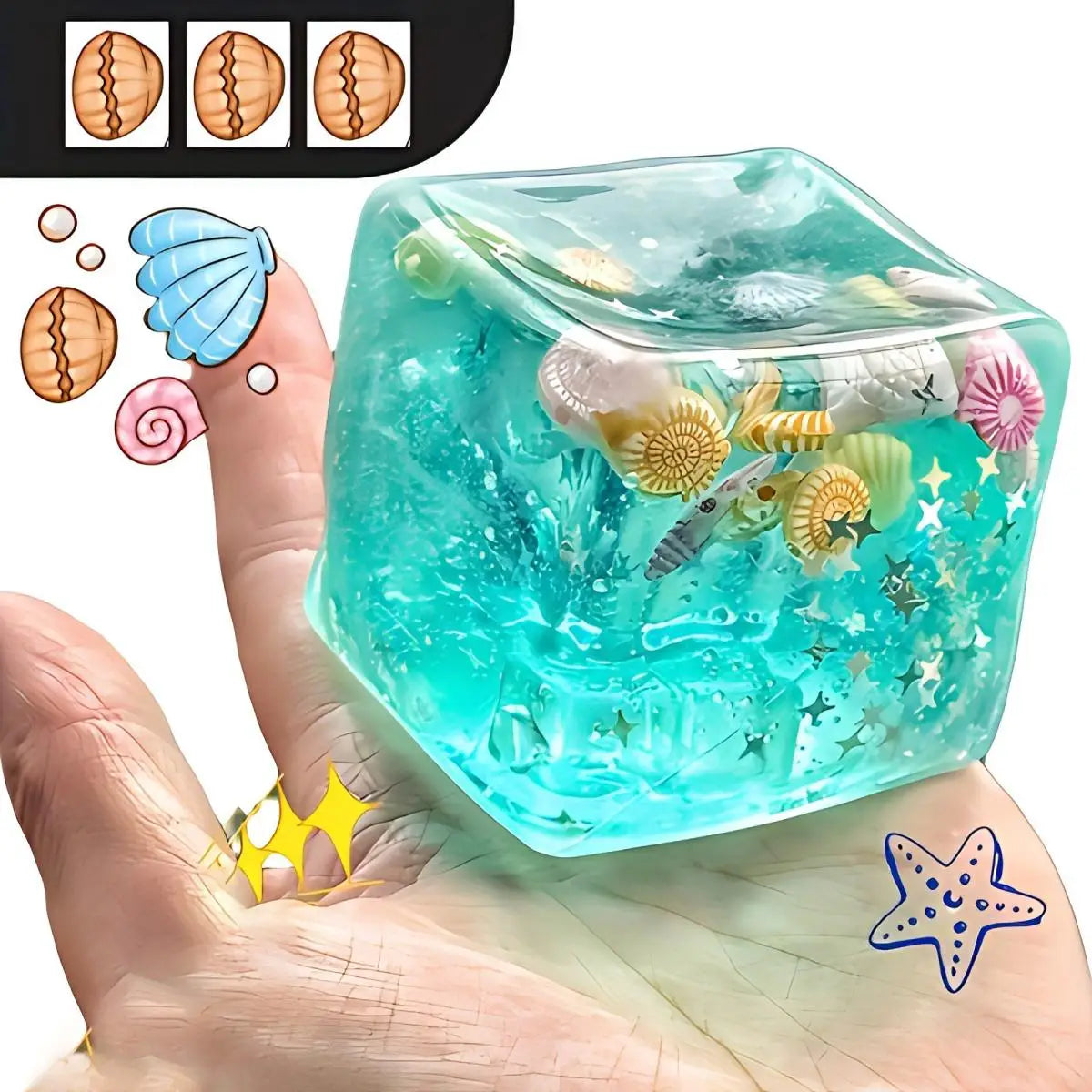 Realistic Pirate Shell Shape stress squishy