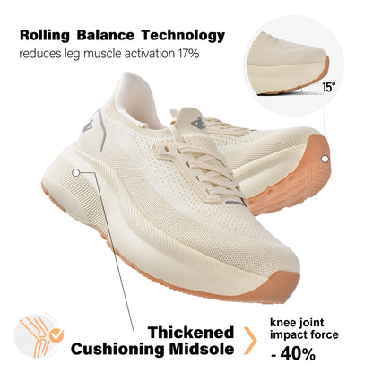 Women's Wide Toe Box Slip-On Sneakers Arch Support