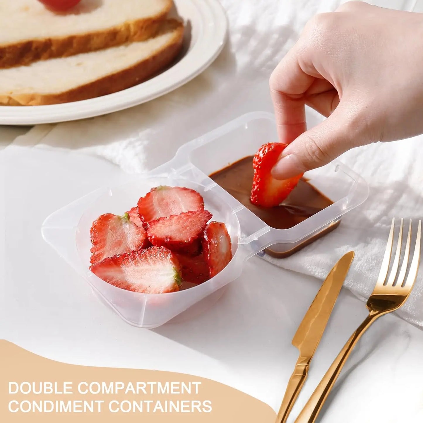 20Pcs Reusable Snack Containers with Lids