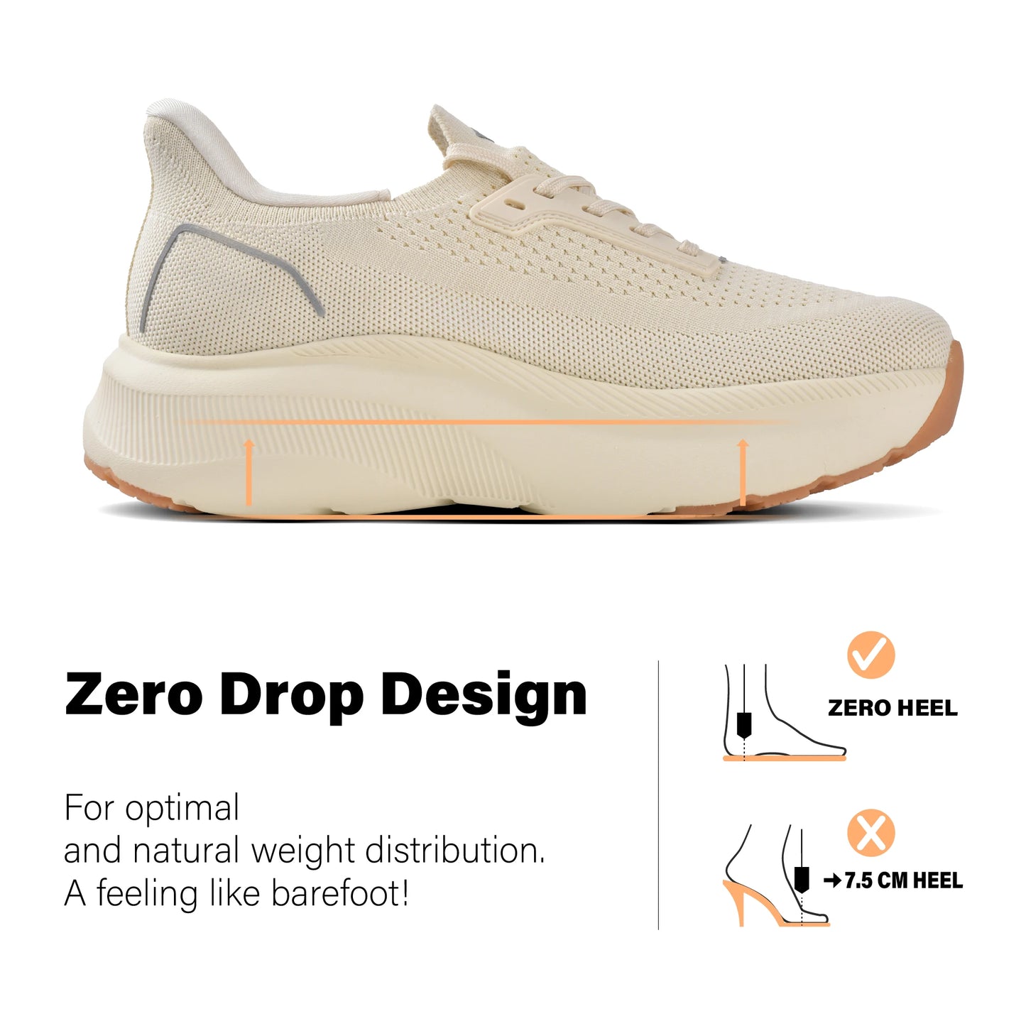 Women's Wide Toe Box Slip-On Sneakers Arch Support