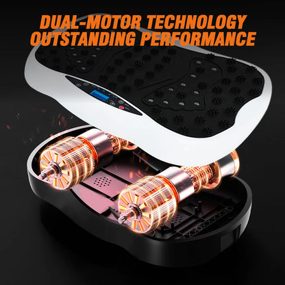 Vibration Plate Exercise Machine  with Resistance Bands/remote