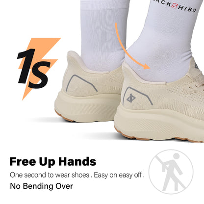 Women's Wide Toe Box Slip-On Sneakers Arch Support