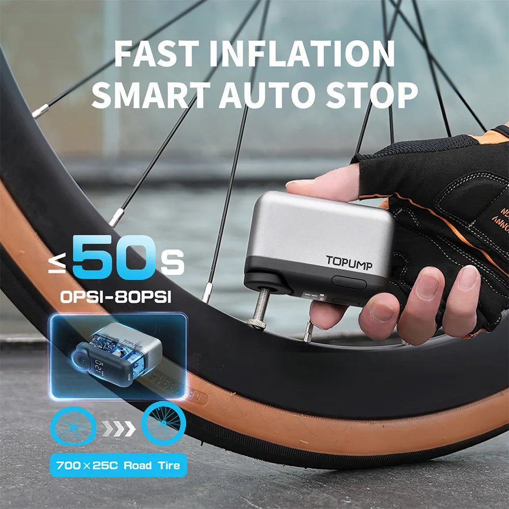 Mini Portable Pump for Bike cordless charger