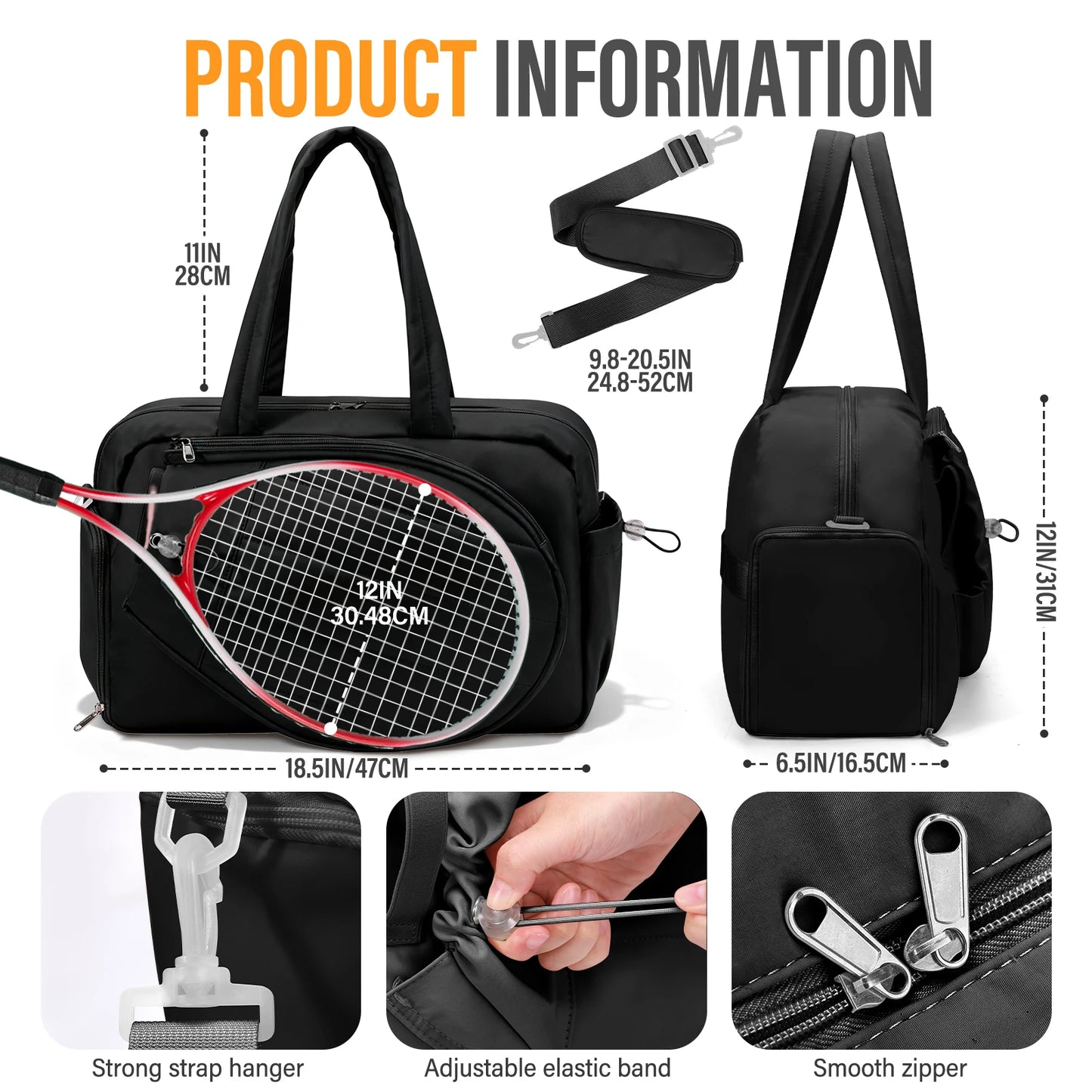Tennis Gym Bag for Women