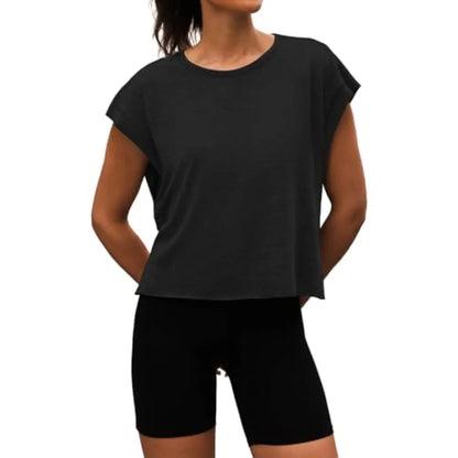 Women Open Back Workout Shirts