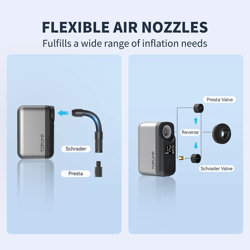 Mini Portable Pump for Bike cordless charger