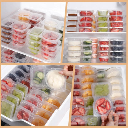 20Pcs Reusable Snack Containers with Lids