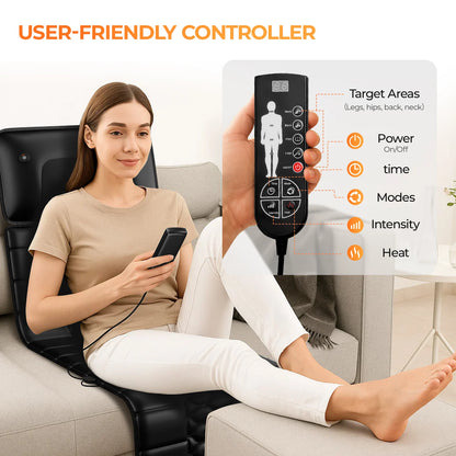 Full Body Massage Mat with Heat, Detachable Massager Pad