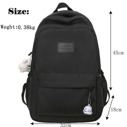 Large Capacity Solid Color Backpack