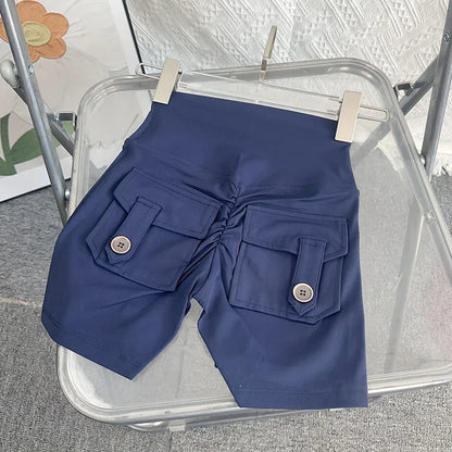 Women Yoga Shorts High Waist Workout Shorts