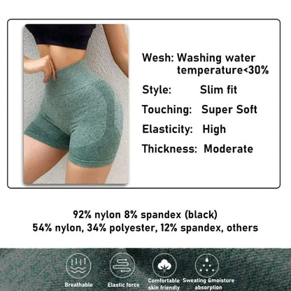 Women Yoga Shorts High Waist Workout Shorts