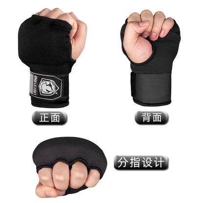 Boxing Hand Wrap Gloves Adjustable Half Finger