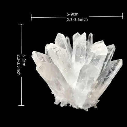 Spiritual Clear Quartz Crystal Cluster White