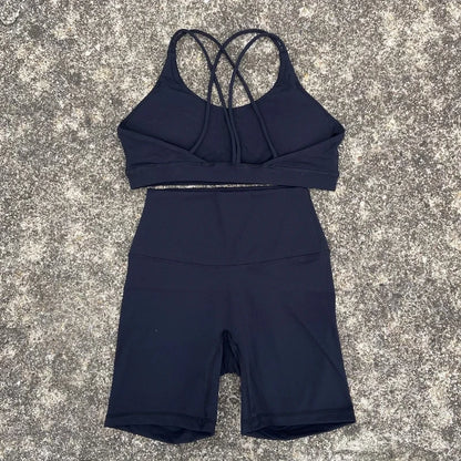 Women Gym Yoga Short and sports bra