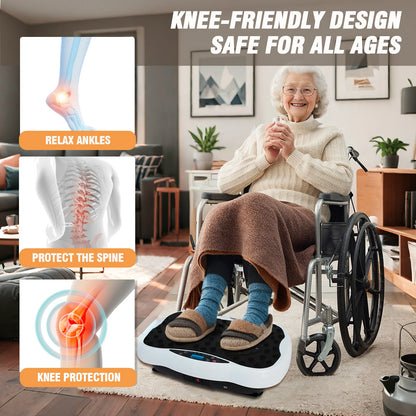Vibration Plate Exercise Machine  with Resistance Bands/remote