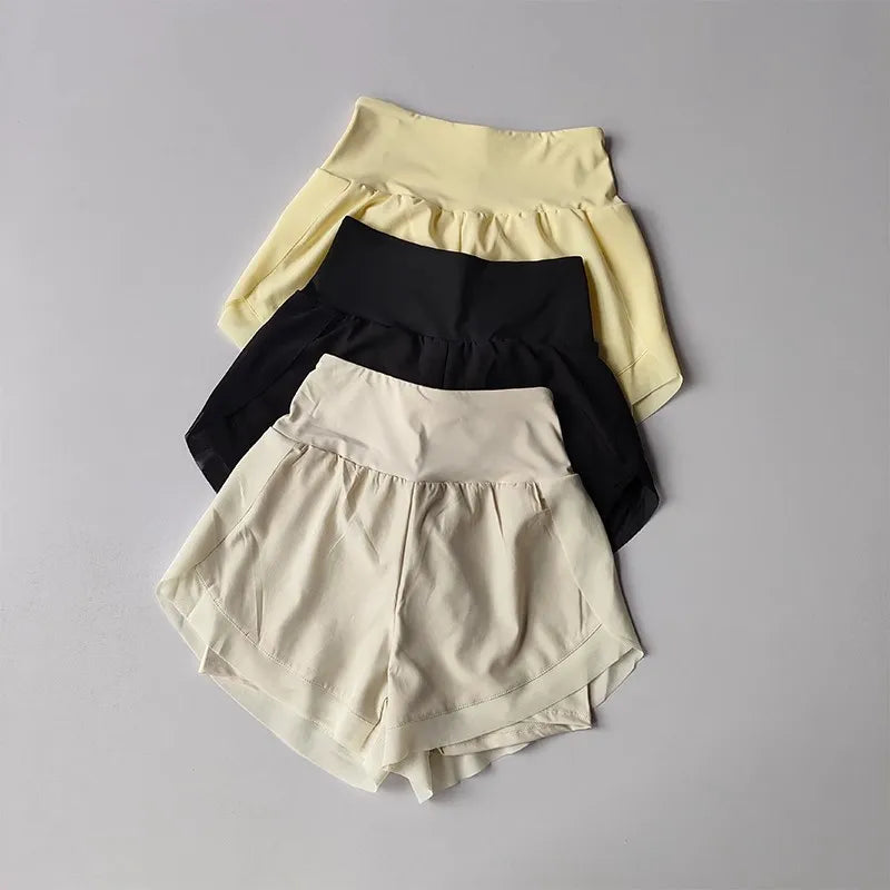 Women's Shorts Mesh 2 In 1 athletic Shorts
