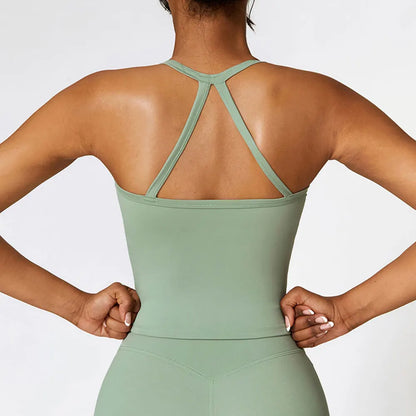 Women Cross Back Yoga Sports Bra