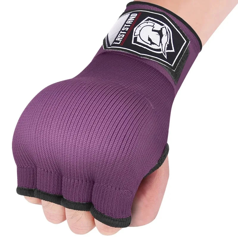 Boxing Hand Wrap Gloves Adjustable Half Finger