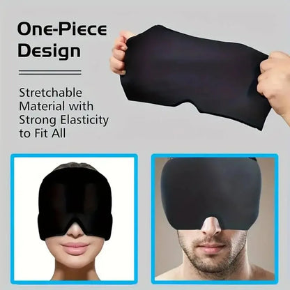 Reusable Cold Compress Gel Pack Hat for Headache