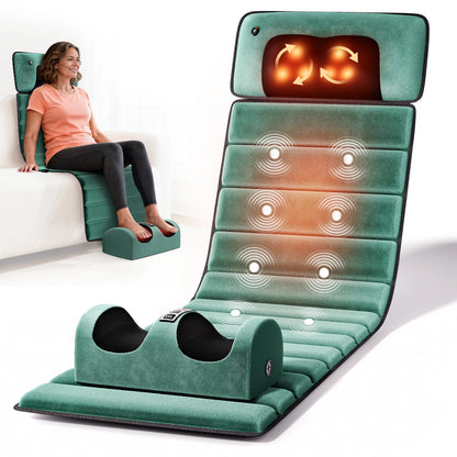 Full Body Massage Mat with Heat, Detachable Massager